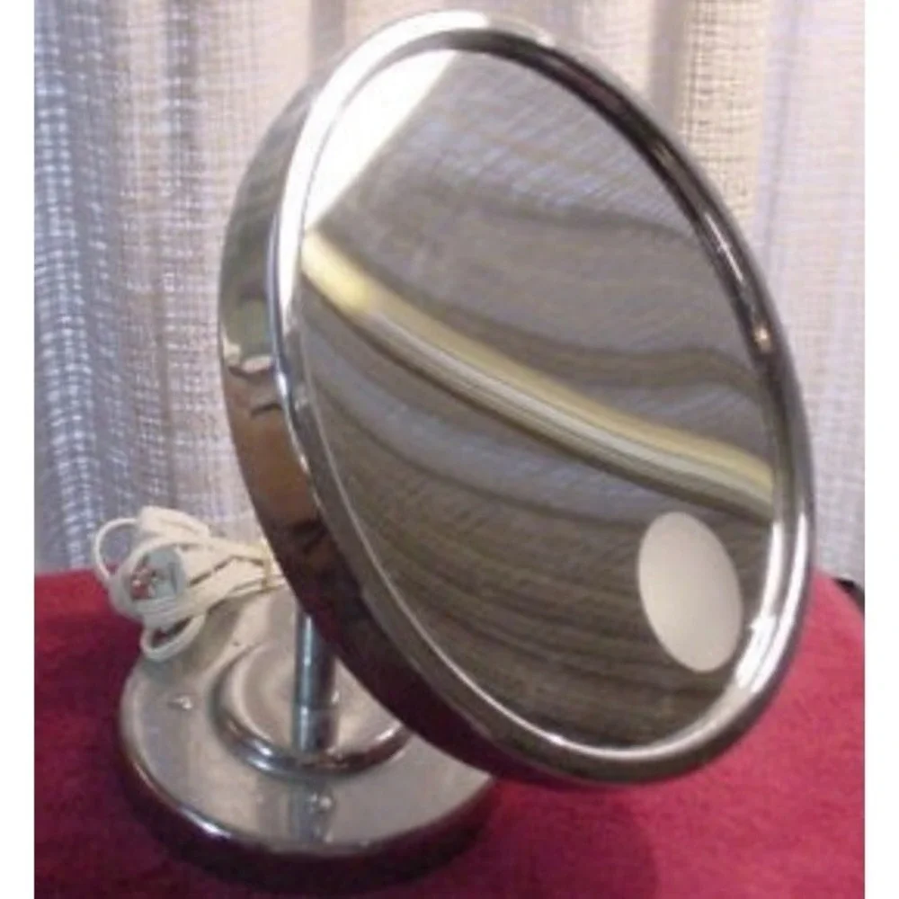 Conair Electric Lighted Makeup Mirror Counter Top Base with Flexible Positioning